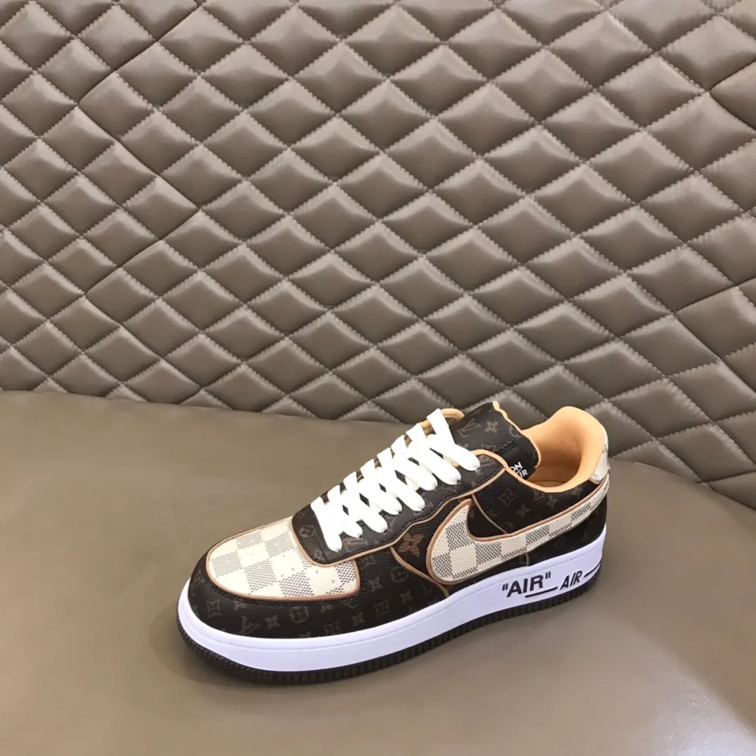 Men's shoes 💰p420 "*OUIS *UITTO*" x OFF-WHITE x Nike tripartite collaboration! Trendy and cool men's casual sports shoes with unrivaled color matching. The design idea basically continues the style of THE TEN. The Swoosh line and tongue label have a very familiar visual effect and are both fashionable and trendy! A must-have for fashionistas! The effect on your feet is absolutely stunning! Size: 38-45